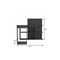 Homeroots 48" Gray L Shape Computer Desk 403797 - alternate 3