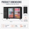 Yeego 47.2 inch Commercial Freestanding 381-bottle Bar Counter Beverage Cooler Fridge with LED Display YG-BTC-350FC-ZO - alternate 6