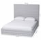 Baxton Studio Cadmus Modern Light Grey Channel-Tufted Fabric King Platform Bed 254-14061-ZORO - alternate 6