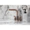Kingston Brass Widespread Bathroom Faucet with Knurled Handle and Brass Pop-Up, Antique Copper FSC895KNLAC - alternate 4