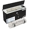 Serenelife Outdoor Wall Mailbox & Newspaper Holder, Black SLPW623 - alternate 1