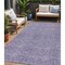 Homeroots 5' X 8' Lavender And Ivory Geometric Washable Indoor Outdoor Area Rug 613561 - alternate 1