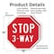Signmission Stop 3-way, 18 inch X 18 inch, Plastic Sign, 2PK OC-P-2PACK-18-14 - alternate 6