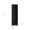 Homeroots 71" Black Five Tier Bookcase with Two doors 546339 - alternate 12