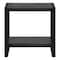 Homeroots 24" Black End Table With Shelf 489730 - alternate 9