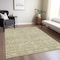 Homeroots 9' X 12' Taupe And Beige Floral Washable Indoor Outdoor Area Rug 604687 - alternate 6