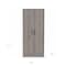 Homeroots 71" Light Gray Single Drawer Combo Dresser 403756 - alternate 4