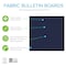 Ghent Fabric Wrapped Bulletin Board, 4'H x 5'W, Blue, Square Corners 12UT45-W93 - alternate 4