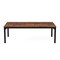 Homeroots 46" Brown and Black Wood and Iron Dining Table 635735 - alternate 4