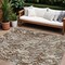 Homeroots 10' X 14' Brown Beige And Gray Abstract Washable Indoor Outdoor Area Rug 600281 - alternate 1
