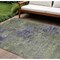 Homeroots 8' X 10' Olive Green And Dark Purple Abstract Washable Indoor Outdoor Area Rug 609364 - alternate 1