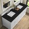 James Martin Vanities Lorelai 72" Double Vanity, Bright White, w/ 3 CM Phantome Eclos Top 424-V72-BW-3PHT - alternate 7