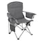 Arrowhead Outdoor Portable Folding USB-Heated Camping Chair with 6-Can Armrest Cooler, Gray KKS0327U - alternate 1