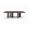 Homeroots 108" Brown and Black Marble and Stainless Steel Dining Table 718890 - alternate 5
