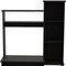 Homeroots 40" Black Wood Writing Desk and Bookshelf Set 535148 - alternate 5