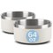 Petmaker Set of 2 Stainless Steel Dog Bowls 64oz Double Wall Insulated Non Slip Metal for Medium-Large Pets PET6426 - alternate 9