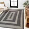 Jonathan Y Argo Classic Nautical Mitre Stripe Reversible Machine-Washable Black/Cream 3 ft. x 5 ft. Area Rug SVH101B-3 - alternate 5