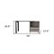 Homeroots 58" Light Gray Computer Desk 403821 - alternate 4