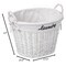Wickerwise Handwoven Laundry Basket with Liner & Handles - Boho Decorative Storage Hamper for Clothes QI003106.WT - alternate 8