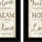 Homeroots Set Of Two Faith or Believe 2 Black Framed Print Wall Art, 2PK 406016 - alternate 4