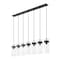 Z-Lite Fontaine 7 Light Linear Chandelier, Matte Black, 56.75 In W 7002P5-7L-MB - alternate 5