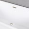 Kingston Brass 51" Acrylic Oval Double Ended Freestanding Tub with Drain, Glossy White/Polished Nickel VTDE512823C426 - alternate 5