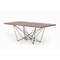 Homeroots Light Brown And Black Solid Wood And Metal Dining Table 283195 - alternate 5