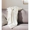 Homeroots 47" X 60" Beige Cotton Woven Turkish Towel Throw Blanket with Fringe 548869 - alternate 6
