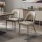 Homeroots Set of Two Gray and Silver Faux Leather and Stainless Steel Dining Side Chairs, 2PK 719104 - alternate 5