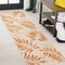 Jonathan Y Havana Tropical Palm Leaf Cream/Orange 2 ft. x 8 ft. Indoor/Outdoor Runner Rug SMB208A-28 - alternate 1