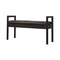 Homeroots 43in Brown Solid Wood Storage Bench With Cabinet 718238 - alternate 7