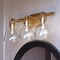 Vaxcel Ogden 3 Light Vanity Classic Gold Brass Bathroom Wall Fixture with Clear Glass W0500 - alternate 1