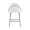 Manhattan Comfort Gracie Counter Stool  in White and Gold - Set of 3 3-CS019-GWH - alternate 7