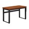 Homeroots Adjustable Brown and Black Wood and Metal Sled Computer Desk 489932 - alternate 7