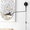 Jonathan Y Frank 35" Iron Retro Swing LED Wall Sconce, Black JYL9067B - alternate 7