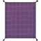 Homeroots 50" X 60" Purple Woven Cotton Throw Blanket with Tassels 516502 - alternate 1