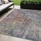 Homeroots 5' X 8' Pewter Abstract Washable Indoor Outdoor Area Rug 607879 - alternate 1