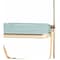 Leisuremod Lawrence Acrylic Folding Chair with Gold Metal Frame, Jade Green, 4PK LFG19G4 - alternate 9