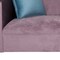 Homeroots 72" Lavender Velvet Sofa And Toss Pillows With Black Legs 530476 - alternate 5
