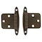 Brixwell Face Frame Non Self Closing Cabinet Hinges For Kitchen And Home Hardware Burnished Brass Pair BXB8767BB - alternate 2
