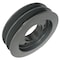 B&B Manufacturing Bushing 2 Groove V-Belt Pulley 6.4 inch OD 2C60SF - alternate 1