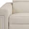 Homeroots 83" Beige Top Grain Leather Reclining Solid Wood USB Sofa 720400 - alternate 8