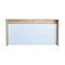 Homeroots 39" White and Natural Wall Mounted Floating Desk 403783 - alternate 1