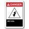 Signmission 10 in Height, Plastic, ANSI-710DS 480 Volts, ANSI-710DS 480 Volts ANSI-710DS 480 Volts - alternate 1