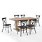 Crosley Joanna 7-Piece Dining Table Set For 6 W/Camille Chairs KF20008RB-MB - alternate 1
