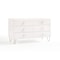 Homeroots 51" White Manufactured Wood Six Drawer Double Dresser 473095 - alternate 1