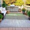 Homeroots 10' X 14' Fern Green And Gray Abstract Washable Indoor Outdoor Area Rug 632052 - alternate 6