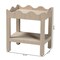 Bali & Pari Sebastian Grasscloth Scalloped End Table, Beige 266-14550-ZORO - alternate 6