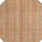Homeroots 8' Rust Beige And Linen Round Striped Washable Indoor Outdoor Area Rug 616408 - alternate 6
