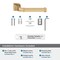 Amerock Revitalize Champagne Bronze Traditional Single Post Toilet Paper Holder BH36031CZ - alternate 4